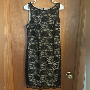 Maggy London Black Lace Mini Dress